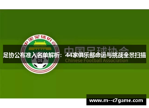 足协公布准入名单解析:44家俱乐部命运与挑战全景扫描 足协公布准入名单解析:44家俱乐部命运与挑战全景扫描